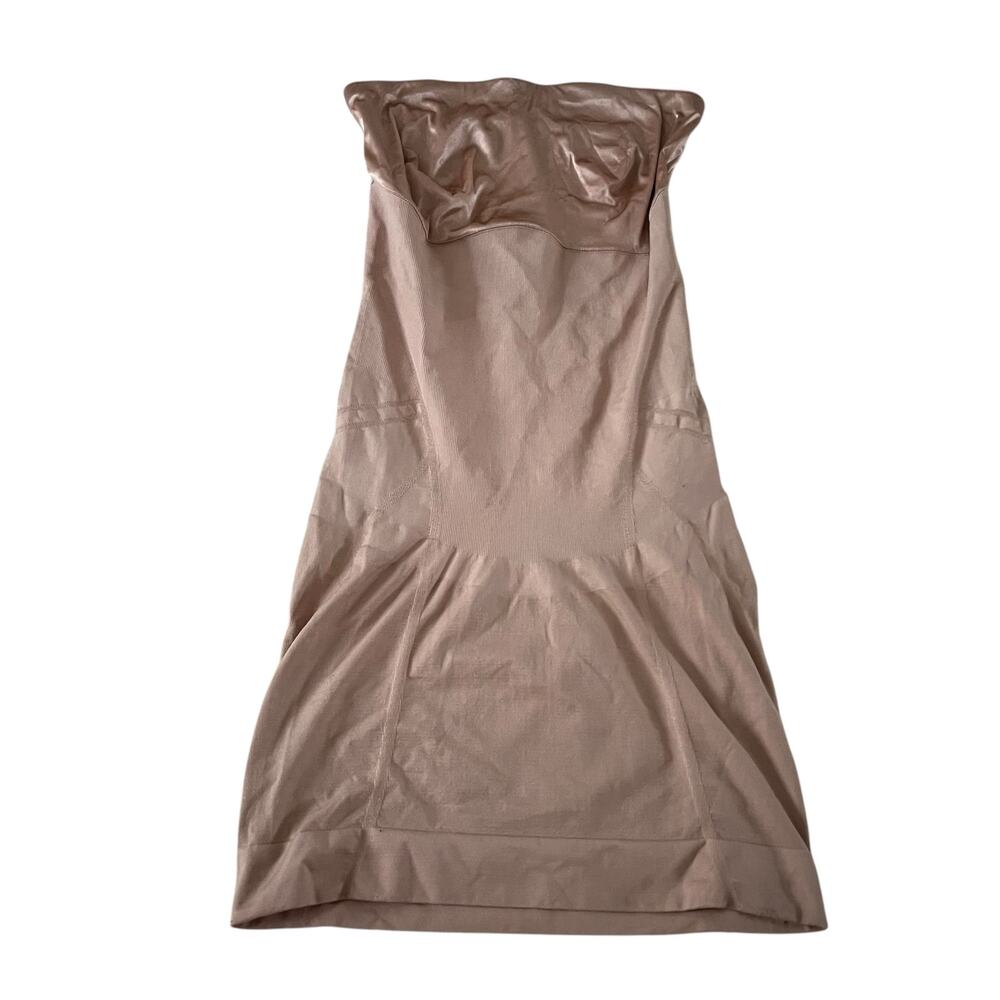 Spanx Slimmer and Shine Strapless Dress Shapewear Sz L